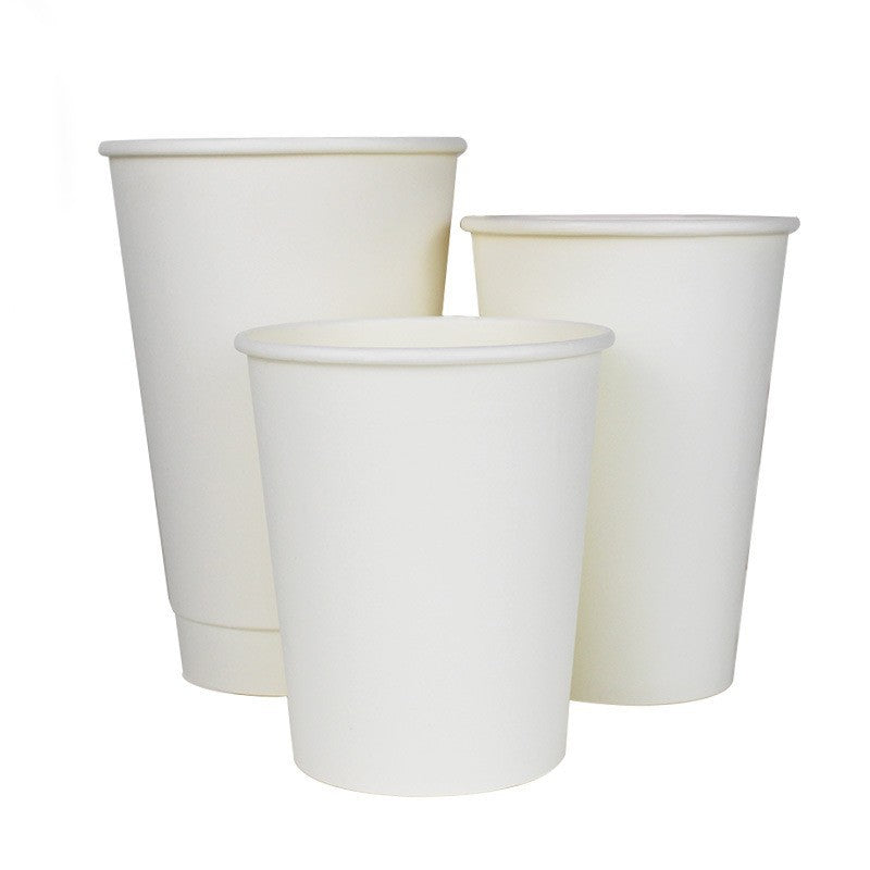 Disposable Hot Drink Coffee Cups– Thickened Biodegradable PLA Paper Cups for Tea, Latte, Party & Custom Logo Printing HL07CP301